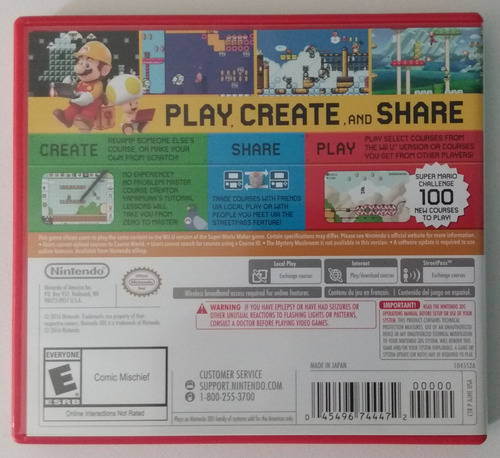 Super Mario Maker - Nintendo 3ds (Usado)