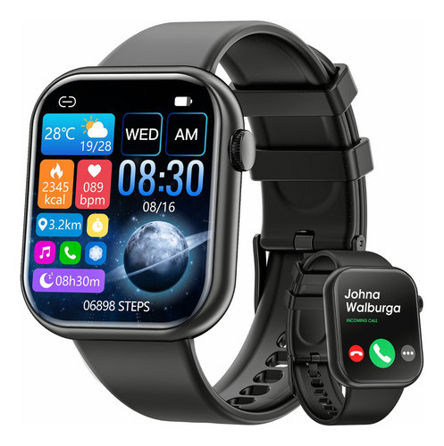 Smartwatch Para Mujer Y Hombre Reloj Inteligente Llamadas .