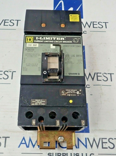 Square D Ik36150 150 Amp 3p 600v I-line Breaker 200ka@48 Ttj (Reacondicionado)