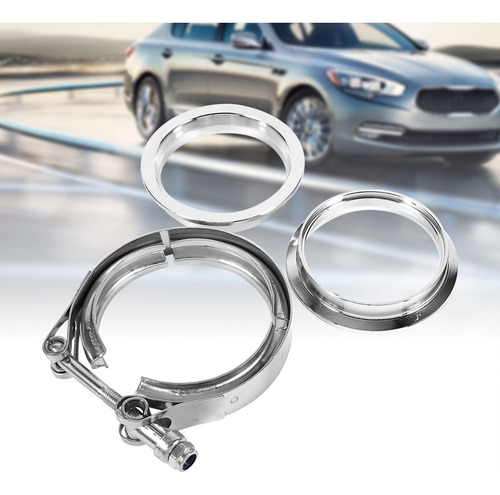 Abrazadera Banda Brida V 3 PuLG Downpipe Escape Turbo Inox