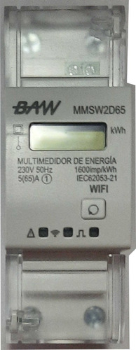 Imagen 1 de 2 de Medidor De Energía Consumo Kw/h Reseteable Registra Via Wifi