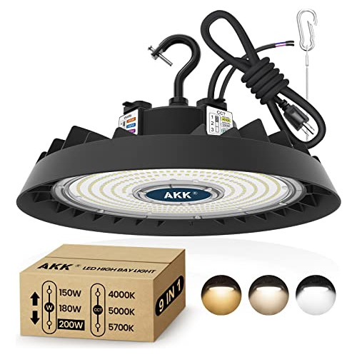 Luz De Alta Bahía Led De 200w, Ajustable 180w Y 150w, ...