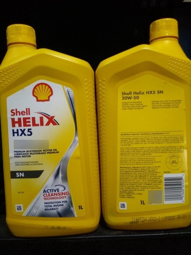 Aceite Shell Mineral 20w-50 Litro. Importado Usa.original Sn