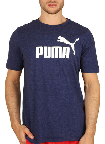 Remera Hombre Puma Essential Azul Jj Deportes