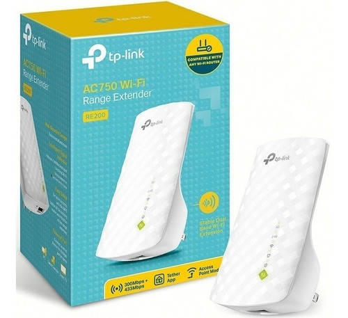 Range extender TP-Link RE200 V4 blanco 100V/240V