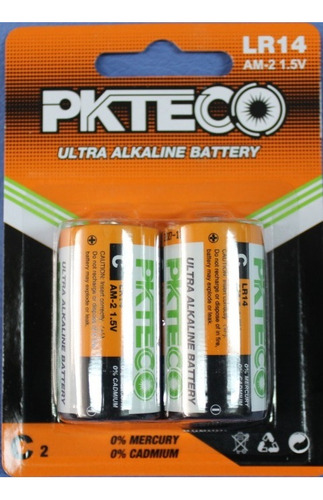 Bateria C Ultra Alkaline Modelo Lr14 Am-2 1.5v Pkteco
