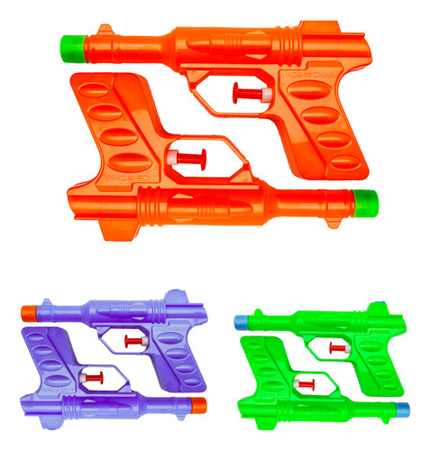 Pistola De Agua Super Guns Juguete Niños Diversiòn X 6 Unid