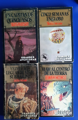 Set 4 Libros Julio Verne Sus Mejores Obras