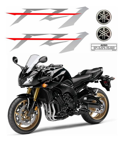 Kit Adesivos Resinado + Tanque Para Yamaha Fazer F1 13503 Cor PADRÃO