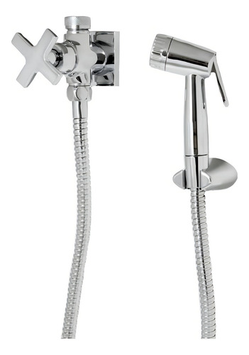 Ducha Higienica Com Derivação Perflex Even Cromada 10307710 Acabamento Brilhante Cor Prateado