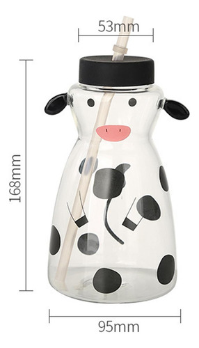 Botella De Agua De Vaca, Taza De Cristal, Taza De Café De