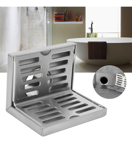 Dreno De Piso De Canto L Forma De Aço Inoxidável Resistente