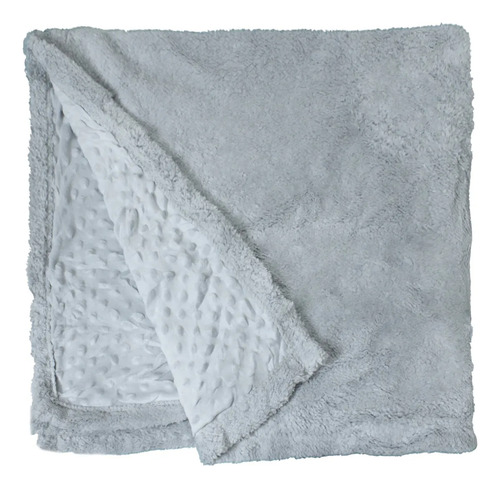 Cobija Para Bebé Calientita Frazada Suave Cobertor Infantil Color Gris Felpa