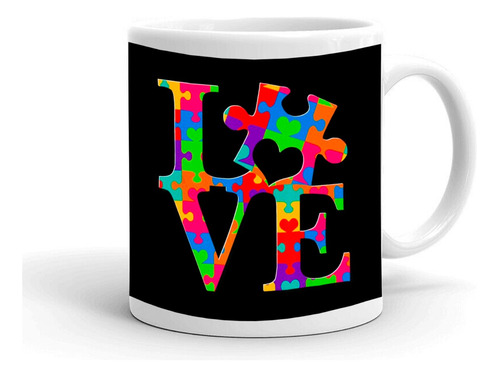 Taza/tazon/mug 4 Love Rompecabezas Colorido