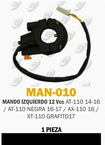Mando Izquierdo At-110 14-16 / At-110 Negra 16-17 / Ax-110 