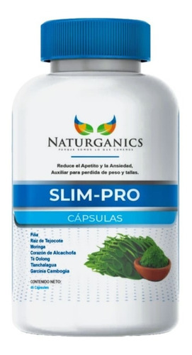 Slim Pro 100% Herbal Y Natural 45 Cápsulas