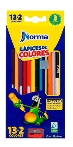 Caja De Colores Norma X 15 Colores