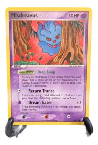 Cartas Pokemon Misdreavus 40/92 Played Ex Legend Maker 