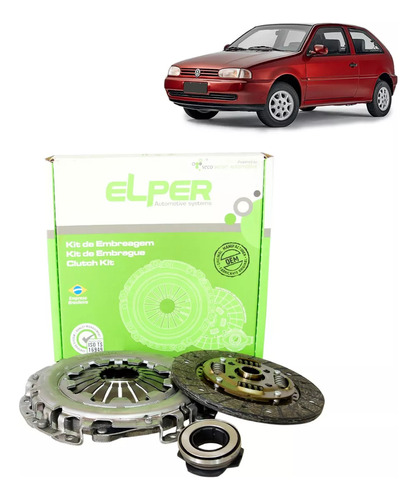 Kit Embreagem Vw Gol/parati 1.0 16v Motor Ea111 Elper