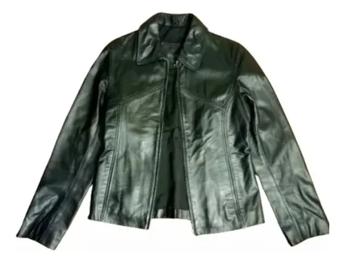 Campera De Cuero 100% Vacuno Basement Talle S ( C )