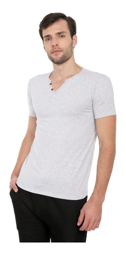 Camisetas Botones Slim Fit Hombre, 100% Algodón, S Hasta Xxl