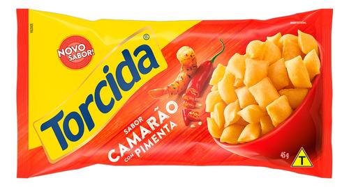 Salgadinho de Trigo Torcida camarão com pimenta 45 g