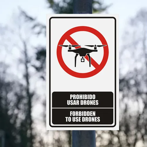 Prohibido Usar Drones Parques Turismo Bilingüe Colegios Dd8p