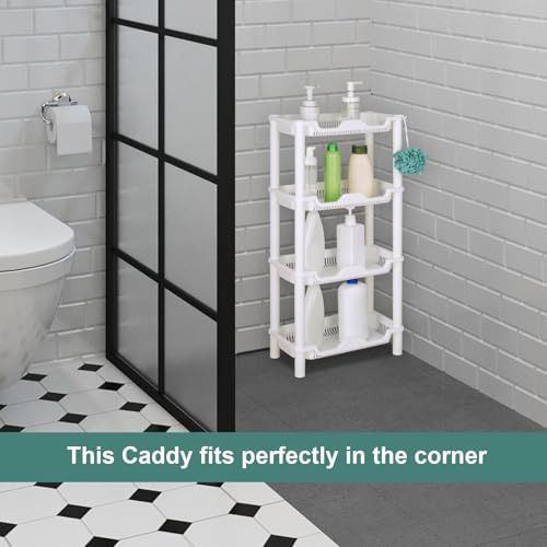 Elyken 4 Tier Shower Caddy Organizer Shelf Standing, 15.8 X