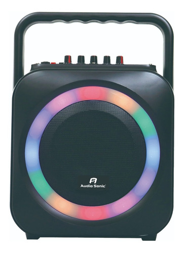 Parlante Recargable Bluetooth Portátil 6,5 Pulgadas Usb Sd Color Negro