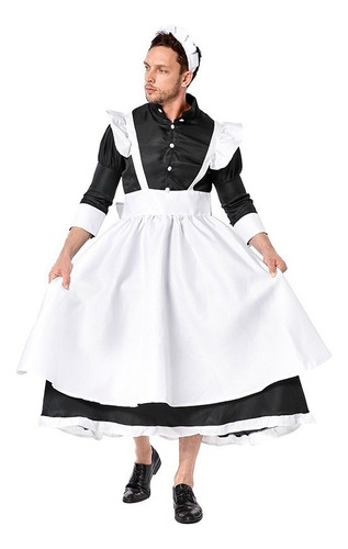 Disfraz De Cosplay Maid Hombres Lolita Kawai Sirvienta