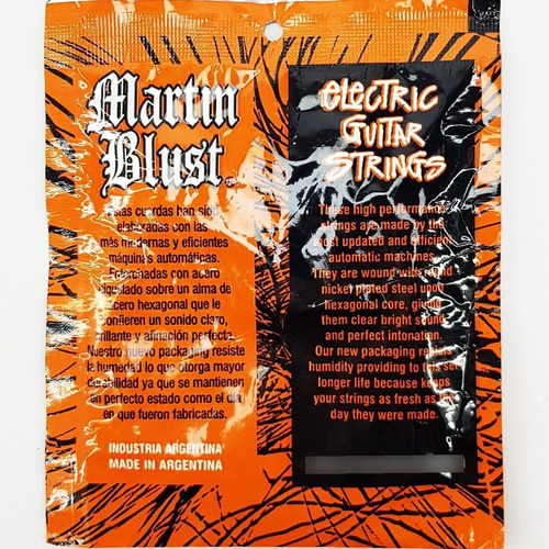 Imagen 3 de 7 de Encordado Guitarra Electrica Martin Blust 009 Xl110 +1 Extra