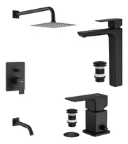 Comprar Griferías Monocomando Lavatorio Bidet Ducha Piazza Arq Negro