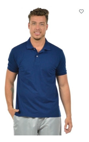 Imagem 1 de 2 de 4 Camisas Polo Piquet Masculina 27252 Algodão Confortável