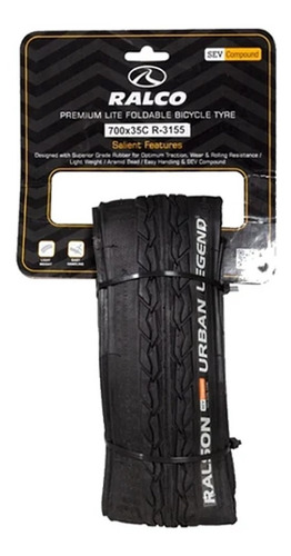 Neumático Kevlar Ralco Ralson 700x35c Urban Legend 75psi