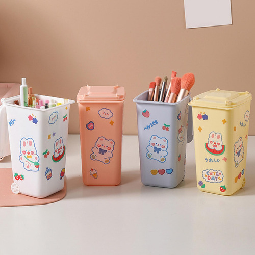Mini Papelera Cubo De Basura Cubo De Basura Para Mesita Azul