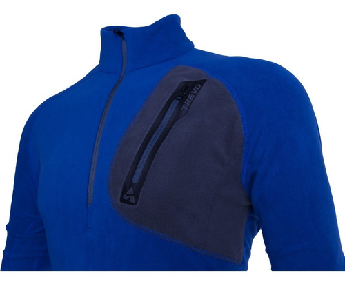 Imagen 2 de 5 de Buzo Trevo Atuel Hombre Micropolar Termico Liviano Deportivo