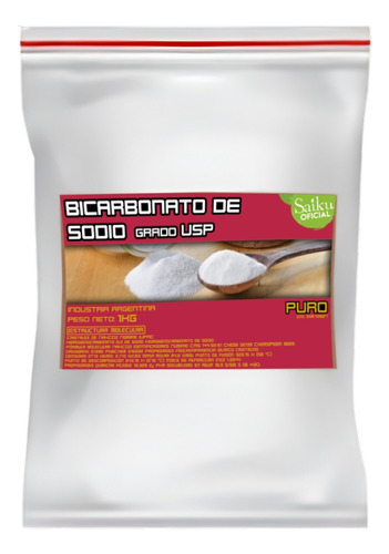 Bicarbonato De Sodio 1 Kg Excelente Calidad Caba E Belgrano