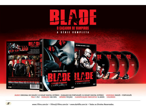 Imagem 2 de 2 de Blade - O Caçador De Vampiros - A Série - Box Com 4 Dvds