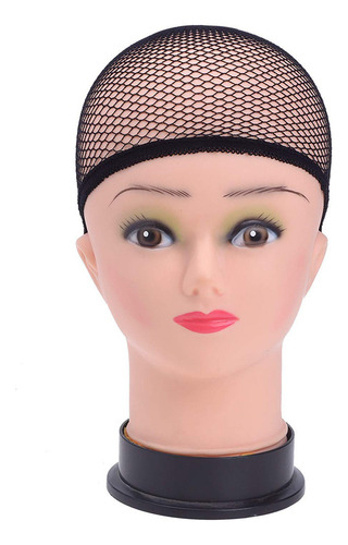 Peluca De 3 Piezas, Gorra Elástica Con Extremo De Media