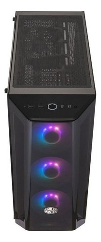 Gabinete Cooler Master Masterbox Mb520 Argb Cristal Templado Color Negro