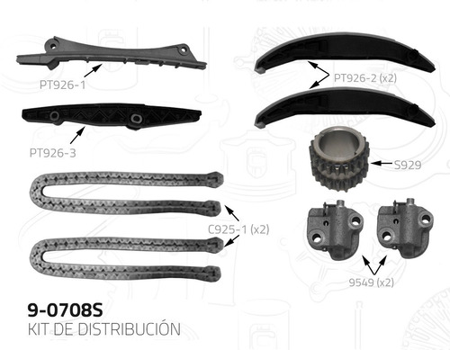 Kit Distribucion Tiempo Lincoln Ls 3.0l V6 2001-2002