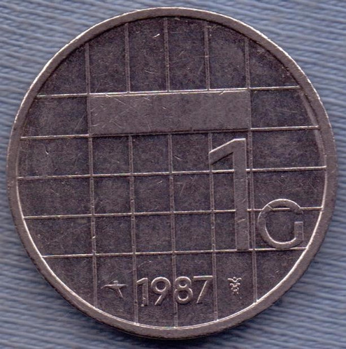  Holanda 1 Gulden 1987 * Beatrix *