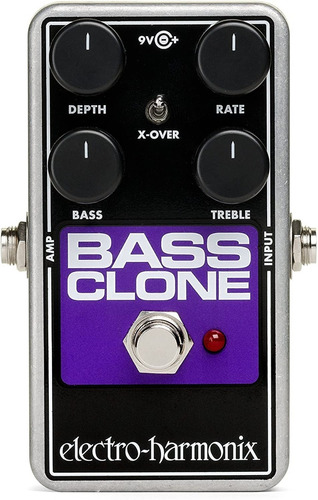 Pedal Electro-harmonix Bass Clone Chorus + Cable Interpedal 