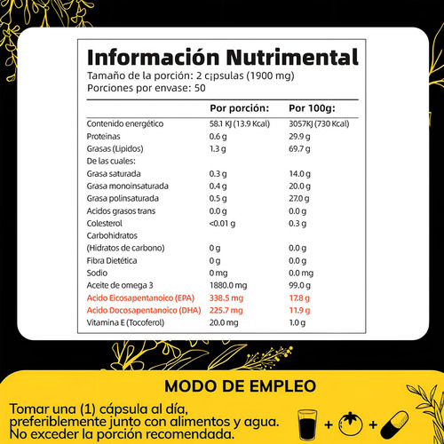 Omega 3 De Salmón 100 Cápsulas Salmon Oil Mvpcare Sin Sabor Mvpcare