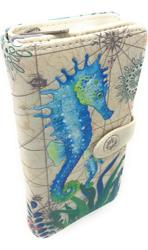 Cartera Grande Shag Wear Sea Horse Para Mujer 7