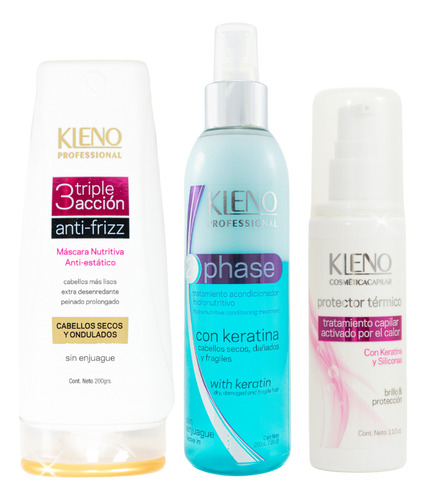 Kleno Triple Accion Mascara + 2 Phase + Protector Termico