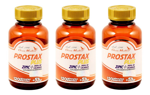 Prostax Plus Gm 3 Frascos 360 Capsulas. Vejiga / Prostata