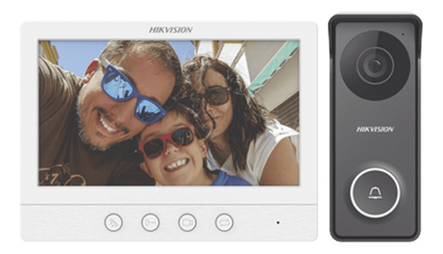 Hikvision Ds-kis213 Kit De Videoportero Timbre Analógico 7
