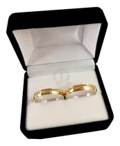 Comprar Alianzas Plata Y Oro Angosta Casamiento Grabados Estuches Jr