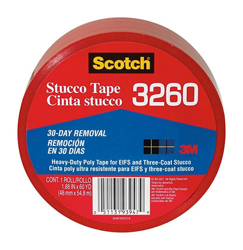 Scotch Tape Estuco, 3260-a, 1,88 Pulgadas Por 60-astilleros,